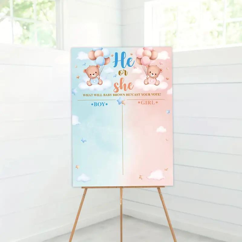 'Baby Brown' Gender Reveal Poster